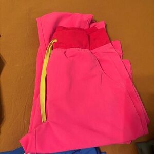 Shocking Pink Figs Scrub Set